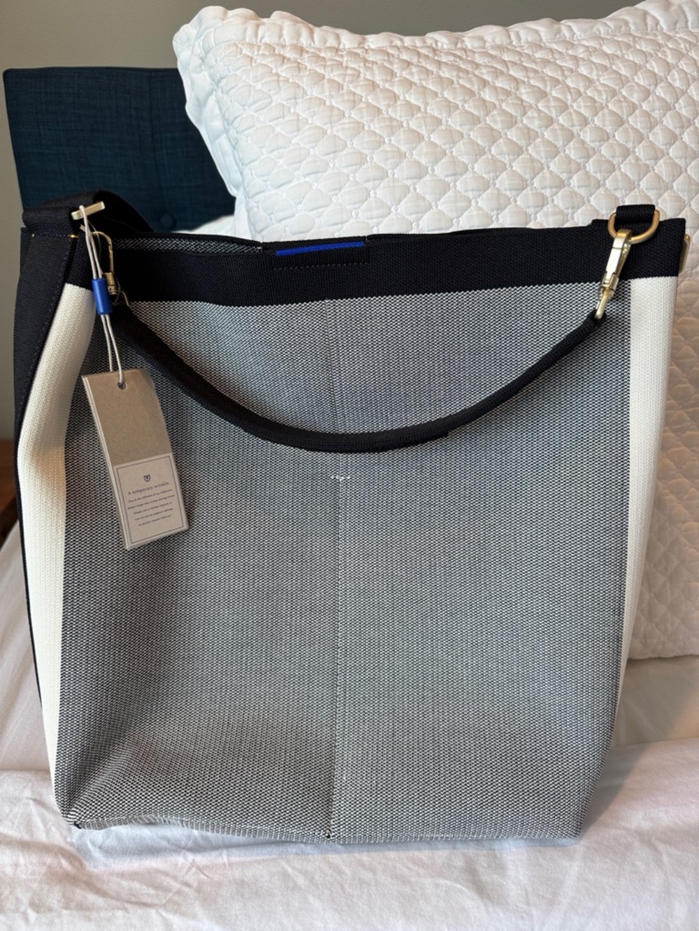 Rothy’s Bucket Black and White Tote Bag